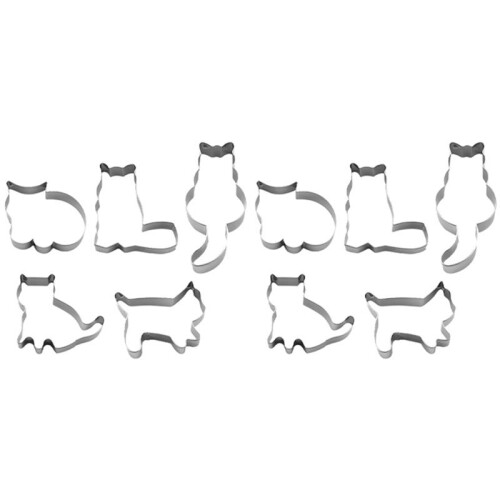 Cat Shaped Aluminium Baking Cake Mould Cookie Cutter Mold Sugarcraft Baking Accessories