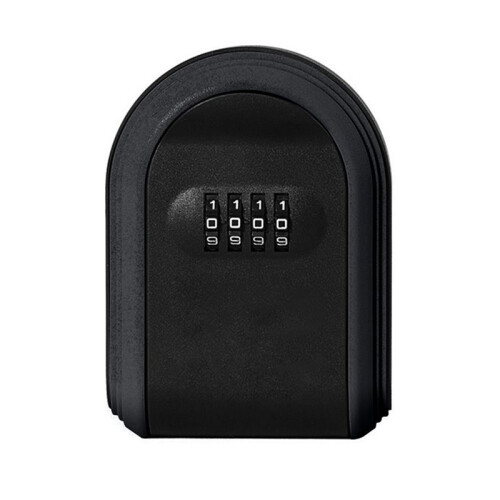 Key Safe Box  4 Digit Combination Outdoor Key Security Storage Case Key Lock Box Wall Mounted,Black