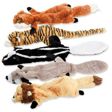 5Pcs Dog Squeaky Toys, No Stuffing Plush Dogs Chew Toy for Small Medium Large Breed Chewer Squeak Pets Suppies,A