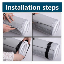 Air Conditioner Hose Cover Wraps AC Hose Duct Vent Cover - Sleeve Insulated Cover for Portable AC for 5In&5.9In Diameter