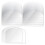 80PCS Plastic Transparent Soft Scraper Cake Cream Scraping Plate Baking Round  Cutter Elastic Baking Scraper 1
