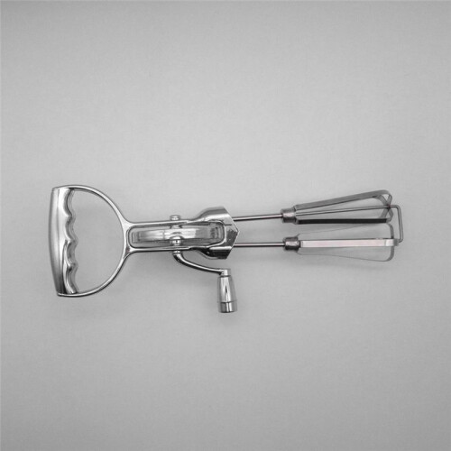 Hand Crank Egg Beaters,Handheld Double  Stainless Steel Rotary Hand Whip Whisk 1