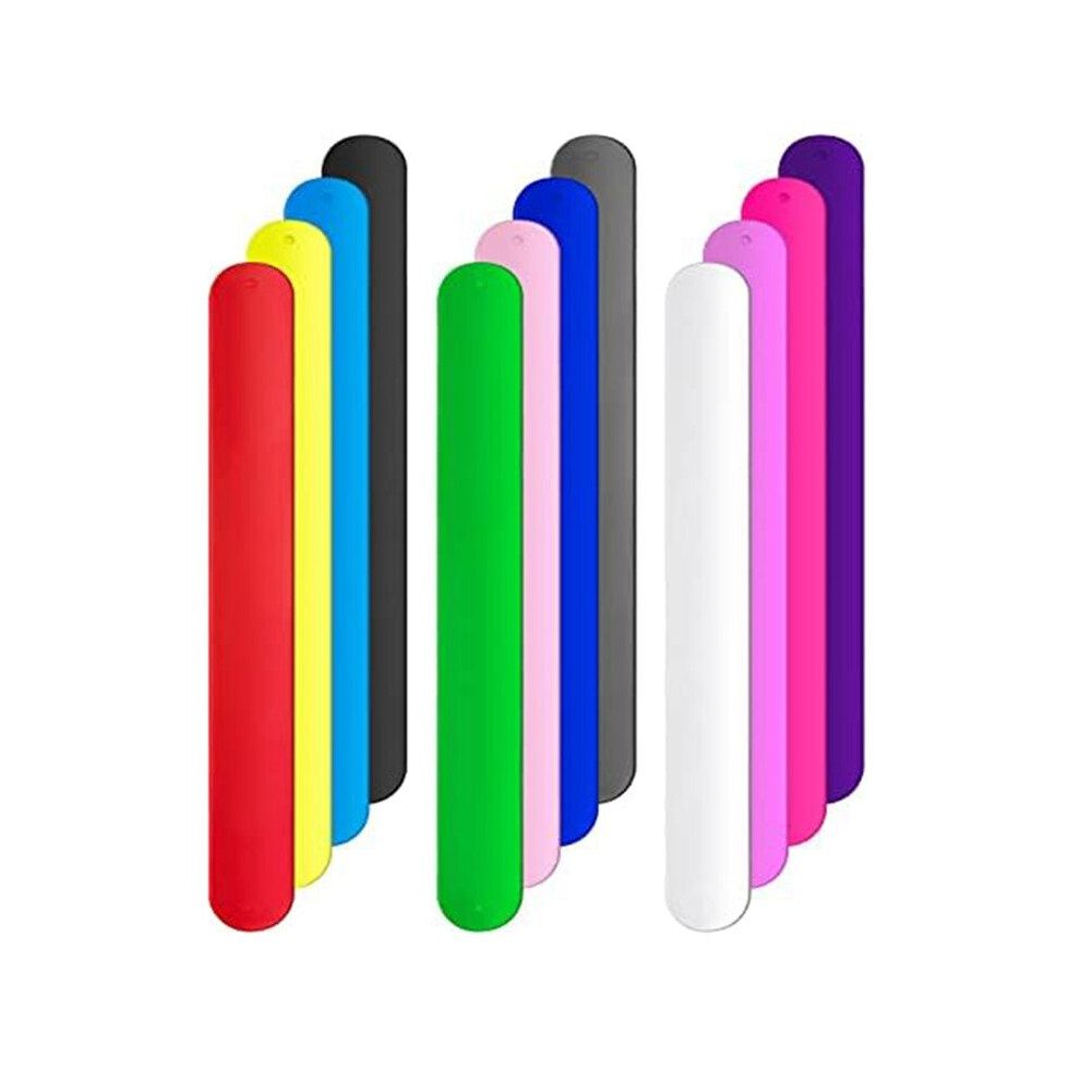 12Pcs Silicone Flip Wrapping Paper Holder Poster Holder Paper Roll Holder Stabilizer Slap Bands For Storage Organization 4711764437655