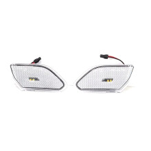 Transparent Led Front Side Light Turn Signal Lamp Round Eyebrow Side Lamp for JL 2018+