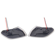 Transparent Led Front Side  Light Turn Signal Lamp Round Eyebrow Side Lamp for   JL 2018+