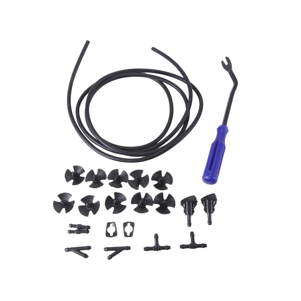 1 Set Of Front Windshield Washer Nozzles 5113049Aa With Fluid Hose Sprayer Nozzels Gaskets For 6132795432859