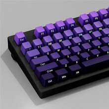 Gradient Paars Double Shot PBT Keycap Backlit Keycap 130 Toetsen Volledige Keycaps Set voor Mechanisch Toetsenbord