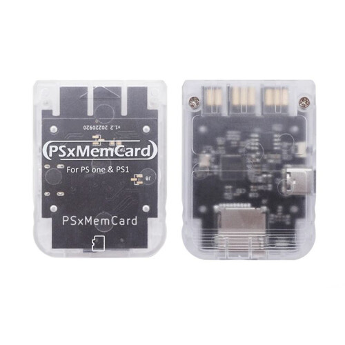 Psxmemcard PS1 Memory Card Save Game Data Support MicroSD Card for   1 PS One Console Transparent 1