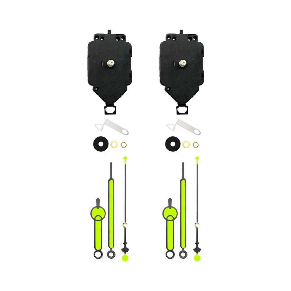 2 Set Quartz Clock Movement Kit Oscillating Movement + Luminous Pointer Clock Repair Parts Replacement Parts B 6032151769820