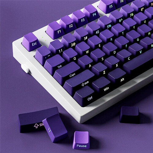 Gradient  Double Shot PBT Keycap Backlit Keycap 130 Key Full Keycaps Set for Mechanical Keyboard 2
