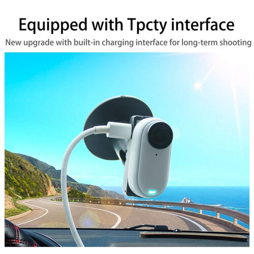 Pivot Stand for  GO 3 with Type C Interface, with 360 Rotating Action Camera Quick Release Accessories for VLOG 1