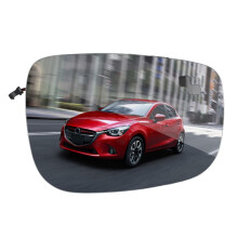 Car Right Reversing Mirror Lens Mirror Glass Lens with Heating Monitor Blind Spots for  CX-5 2015-2016