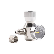 Aquarium CO2 Regulator 2000psi Pressure Gauge for 6mm Suction Tube 3/8-24UNF