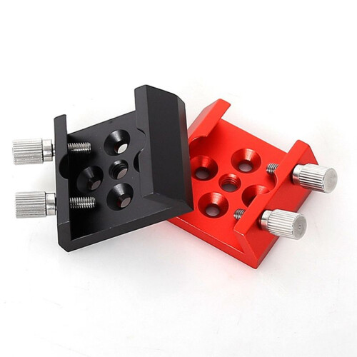 Telescope Finder Scope Base Mount Adapter Flat Base for Dovetail Slot 1/4 Thread Conversion Accessories Red 2