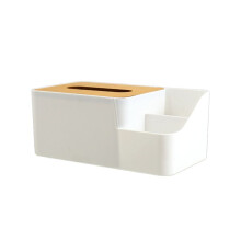 Doosrooster Tissue Dispenser Handschoenenkastje Plastic Papieren Handdoekhouder Desktop Servetdoos Plastic Bamboe Papieren Doos Organisator