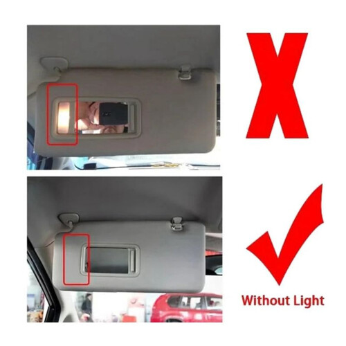 Left 96401-ED500 Car Sun Visor with Mirror for  Tiida C11 Hatchback 2004 - 2012 2