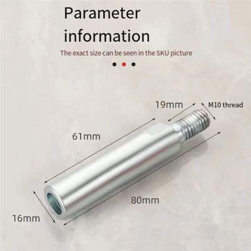 Barra de Extensión Adaptadora de Rosca de Varilla Extendida de Conexión M10 A M10 para Amoladora Angular Tipo 100 2