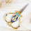 European Light Luxury Retro Painted Diamond Colored Bottle Small Scissors 3