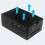 For Raspberry Pi 5 ABS Case for 3.5 Inch Display Screen Radiator Cooling Fan Installation 5