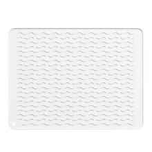 Silicone Dish Drying Mat - Heat Resistant,Foldable, Non-Slip Kitchen Countertop Draining Pad for Dishes,Sink Drip Tray A