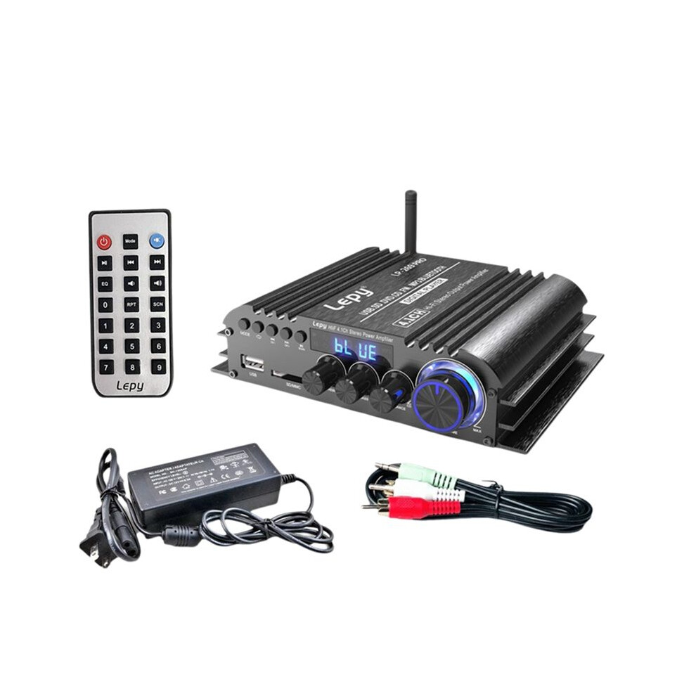 Lepy Lp-269 Pro 4.1 Channel Amplifiers For Home Car Theater Coaxial In Usb Fm Function Subwoofer Eu Plug 6031595514270