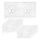 9Pack Shower Caddy Adhesive Hooks Replacement, Strong Adhesive Sticker Hooks,Shower Caddy Basket Bathroom Shelf 6x14cm 1