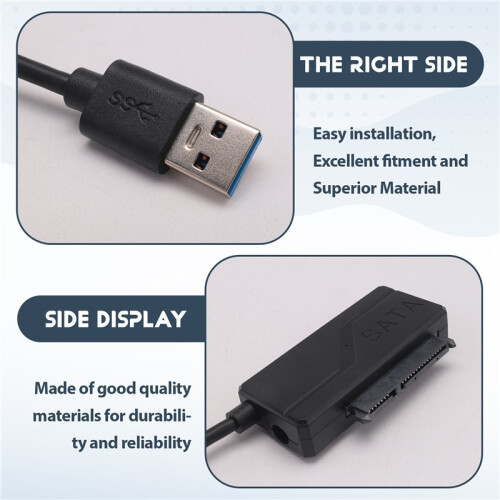 Cabo USB 3.0 para  Cabo Adaptador  III para Usb 3.0 Suporte para Disco Rígido Externo HDD SSD de 3,5 2,5 Polegadas Até 6 Gbps 2