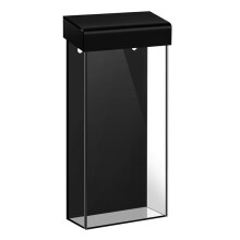 Porte-Brochures D'Extérieur 4 X 9 Pouces, Boîte à Documentation Murale Étanche avec Couvercle en Acrylique Transparent pour Brochures et Menus
