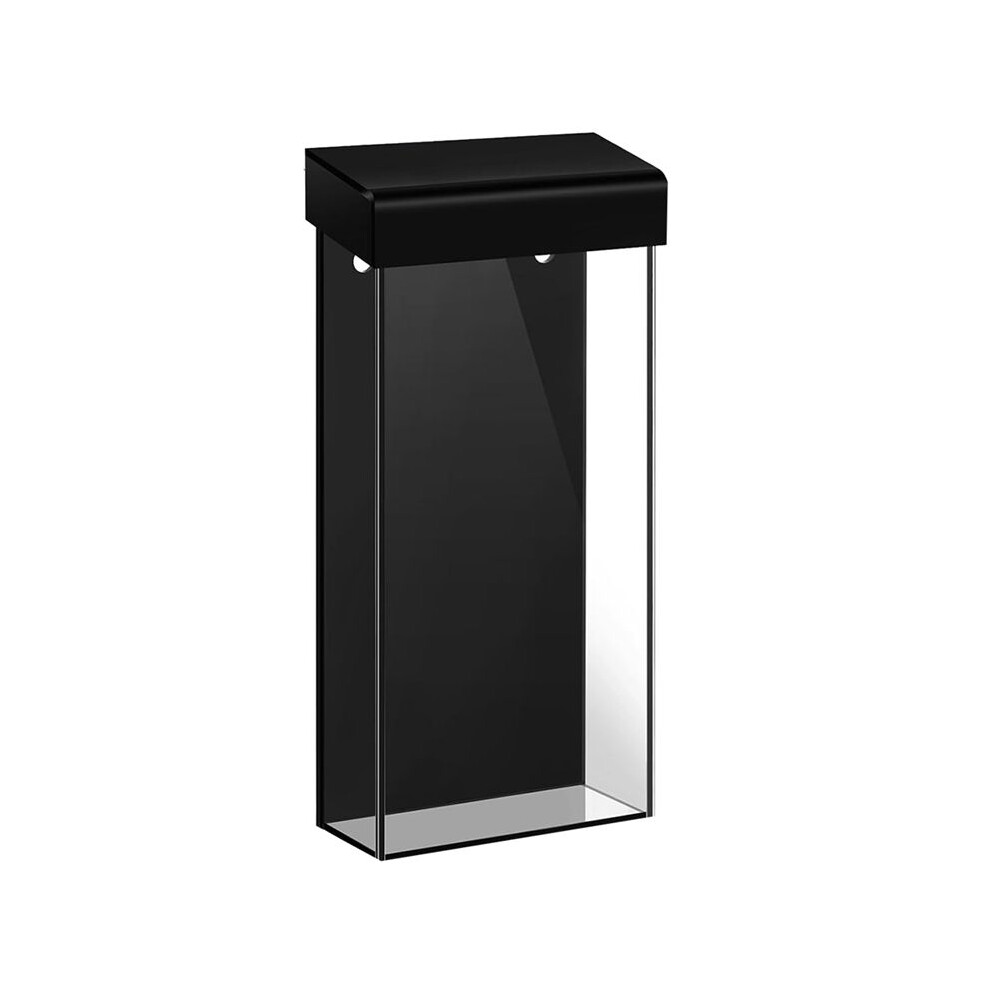 Outdoor Brochure Holder 4X9 Inch Waterproof Wall Mount Literature Box With Lid Clear Acrylic For Pamphlet Menu 4712374405508