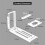 Vertical GPU Mount Bracket,2 Slots  Card Steering Holder with Hardware,EGPU Dock,External GPU Docking Station,A 8
