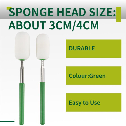 2Pieces Telescoping Sponge  Stick Pottery Sculpture Sponge Holder Ceramic Throwing Stick Pottery Trimming Tools 1