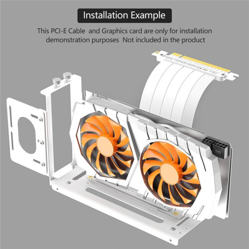 Suporte de Montagem Vertical para GPU, Suporte para Placa de Vídeo com 2 Slots e Hardware, Dock para GPU, Estação de Encaixe Externa para GPU, A 2