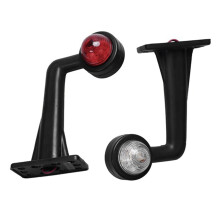 1 Paire de Feux D'Avertissement à LED 12/24 V pour Camion, Remorque, Caravane, Lumière Rouge et Blanche pour Camions pour