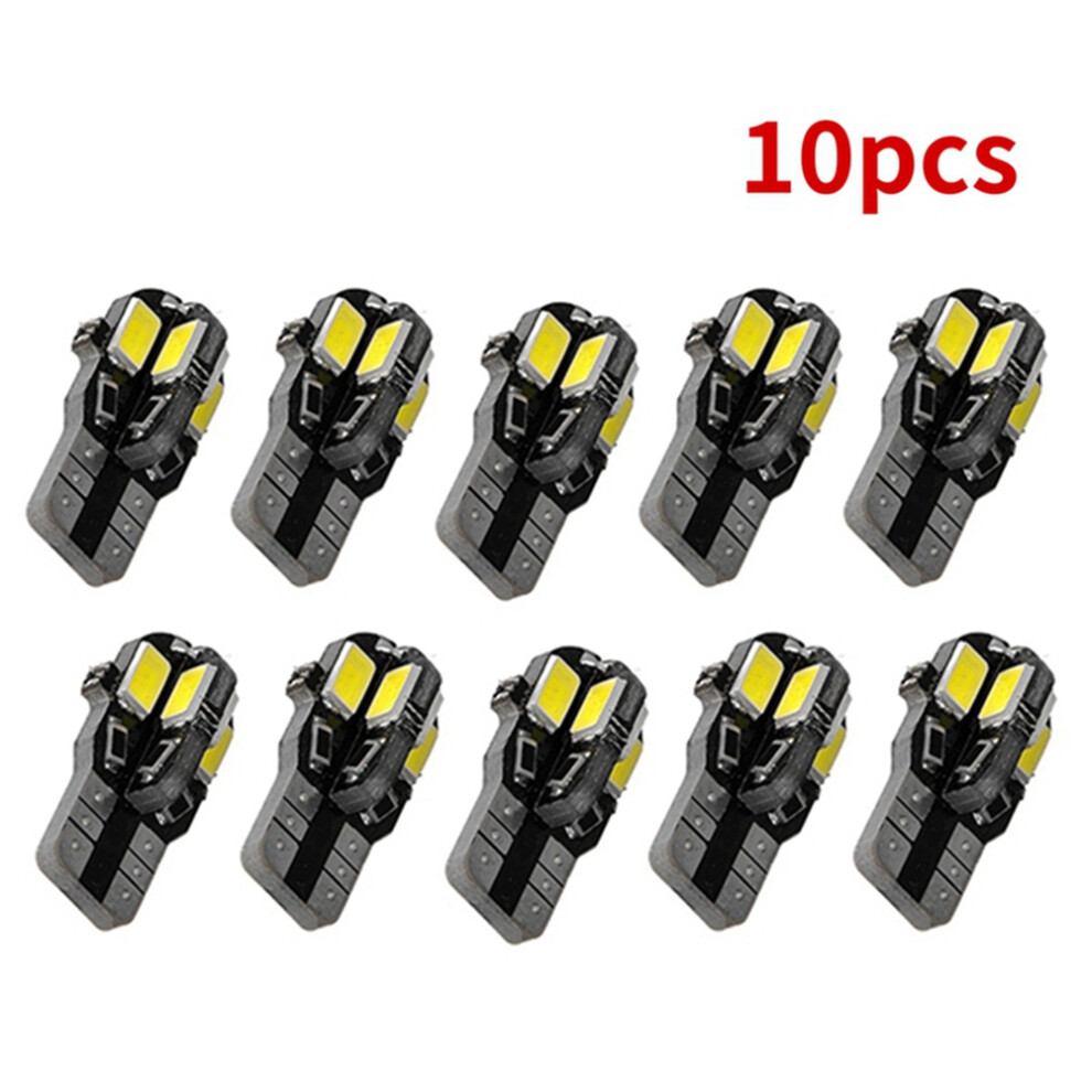 Car Interior Wedge Bulb Width License Plate Parking Automatic Signal T10 5630 8Smd 6000K Light 4712140850884