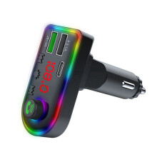 F8 Car MP3 Player Transmissor FM com Carregamento Rápido 3.1A 5.3 HD Car MP3 Player