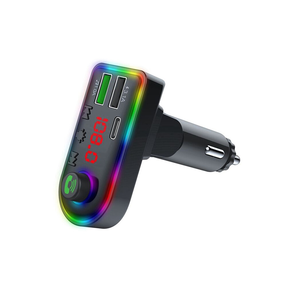 F8 Car Mp3 Player Fm Transmitter With 3.1A Fast Charging 5.3 Hd Car Mp3 Player 6033389153092