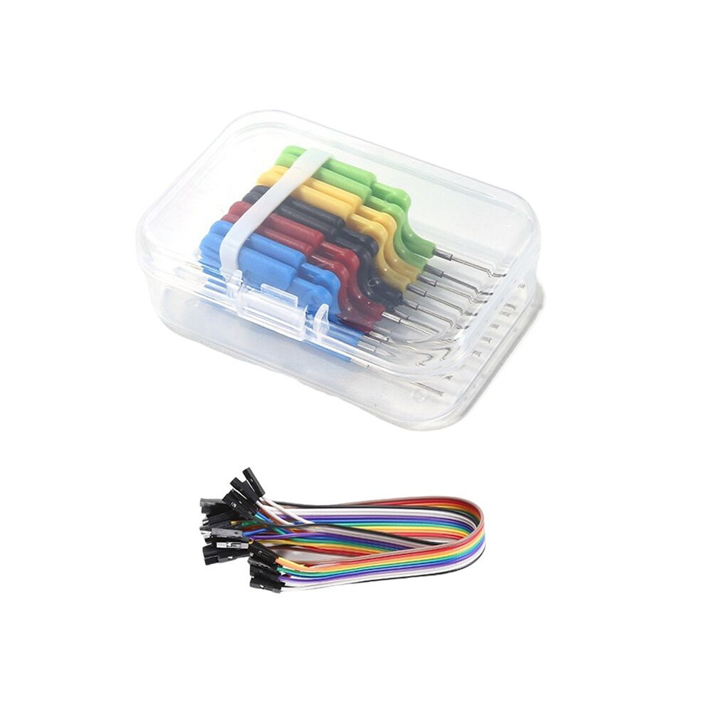 10Pcs Sdk08 Test Clips With Jumper Cable Ic Test Hook Clips 40V Ultra Small Clip 2A Test Clamp For Electrical Testing 6034021396839