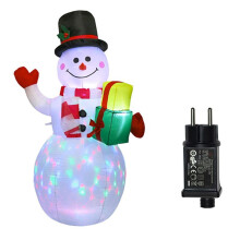 Christmas Inflatable Snowmans with LED Light Decoration Christmas Outdoor Garden Gates Decoration Partys Props EU Plug