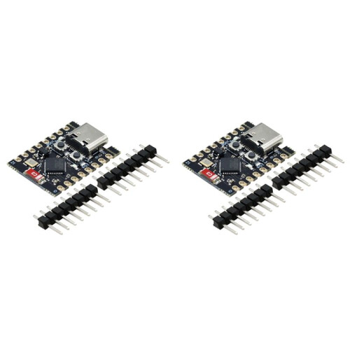 2 Sets ESP32-C3-Ontwikkelborden Supermini-Ontwikkelbord Ontwikkelingsbord WiFi Single-Core-Processor
