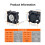 3D Printer Hotend Koelventilator  Koelventilator PWM Temperatuurregeling voor  P1S P1P 6
