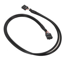 USB 9-Pin-Buchse auf Buchse-Adapterkabel USB2.0 9-Pin-Verbindungskabel Isoliertes Kabel Computer-Motherboard HD-Audiokabel