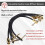 Guitar  Effect Device Connects Wire Double Flat  Anaerobic Audio  Pedal Instrument Jack Plug 30CM 3