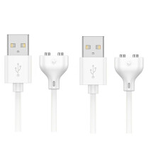2PCS Magnetic USB Charger Cable, 0.8m Charging Cord for Massager, Electric Toothbrushes,Kids Watche,Facial Cleanser