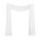Tecido Drapeado em Arco de Casamento, 1 Painel, 29,5 Polegadas X 19,6 Pés, Cortina Branca de Chiffon Transparente para Cerimônia de Casamento 1