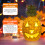Pineapple Lantern - Yellow Light Halloween Pineapple Lantern Decoration Resin Pineapple Lantern with Inner Light 3
