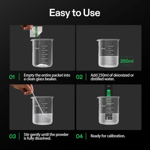 18-Pack PH Meter Buffer Solution Powder, PH 6.86/4.00/9.18, PH Buffer Powder for Precise & Easy PH Tester Calibration 1