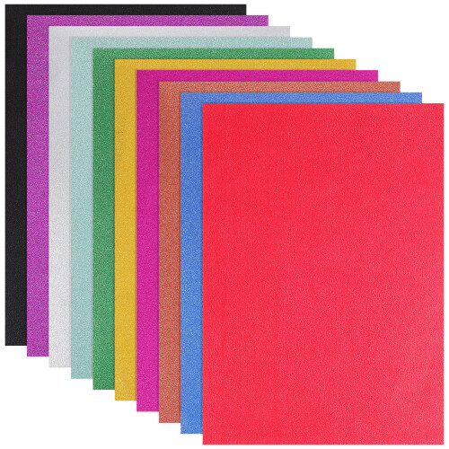 Selbstklebendes Glitterpapier Bunt DIY Handwerksmaterial