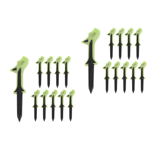20Stk Trainings Golftees Grün Kunststoff Step Design Grip 2