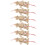 12Stk Holzkasper Marionetten Clown Puppen DIY Pull-String Khaki 1