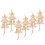 12Stk Holzkasper Marionetten Clown Puppen DIY Pull-String Khaki 3